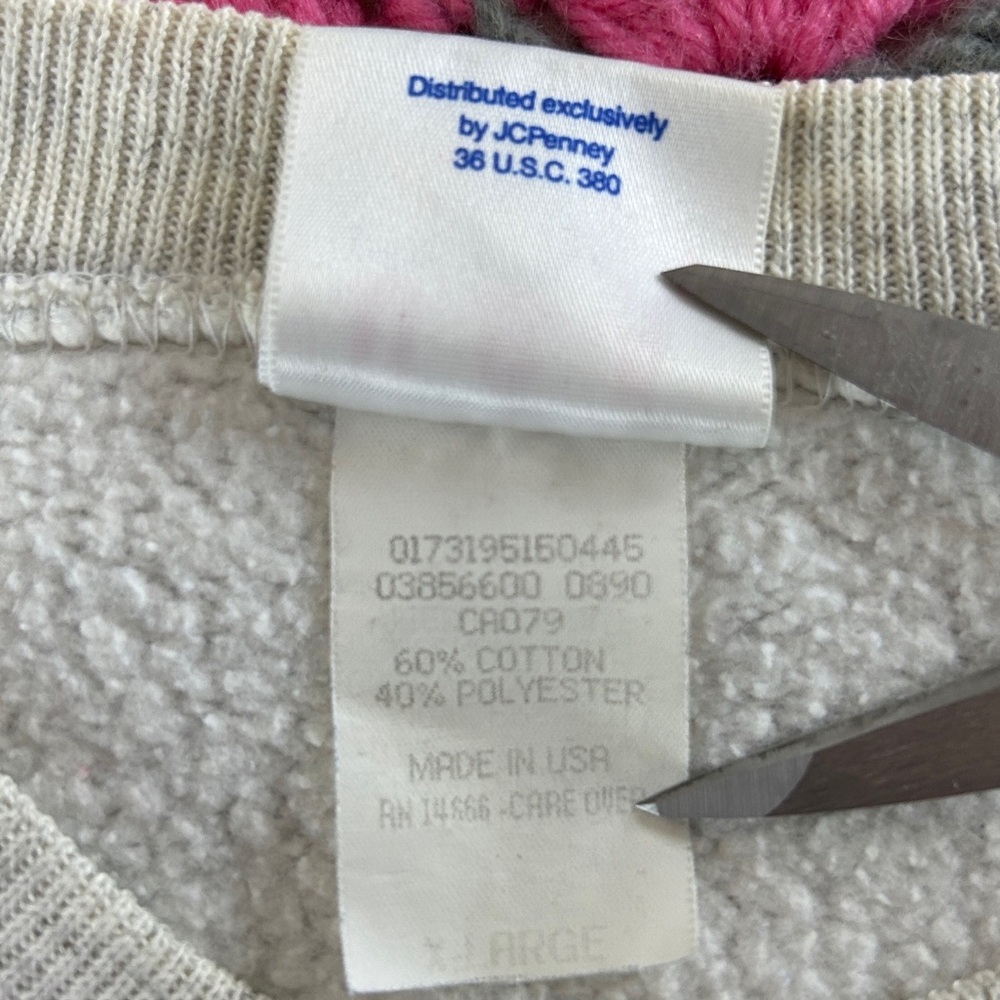 Vintage 80s 90s USA Olympics JC Penney Heathered Embroidered Crewneck Sw… - Picture 4 of 15